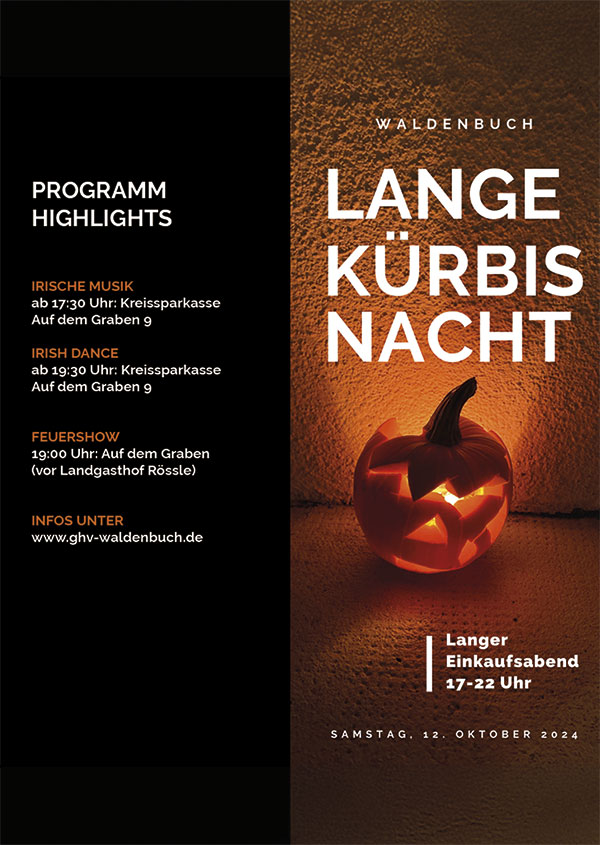 Lange Kürbisnacht Flyer